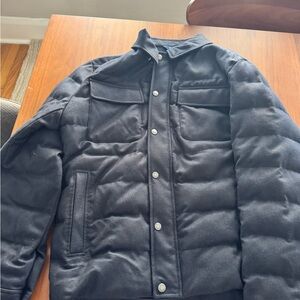 Peter Millar Dark Blue Quilted Puffer Jacket
